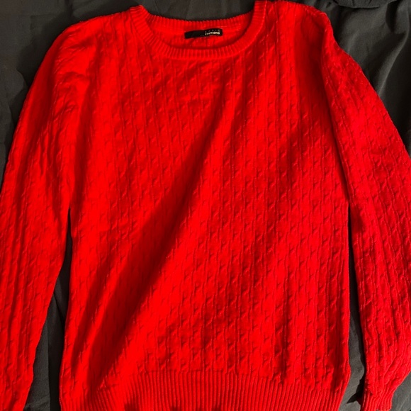 Red Basic Sweater - Picture 3 of 3